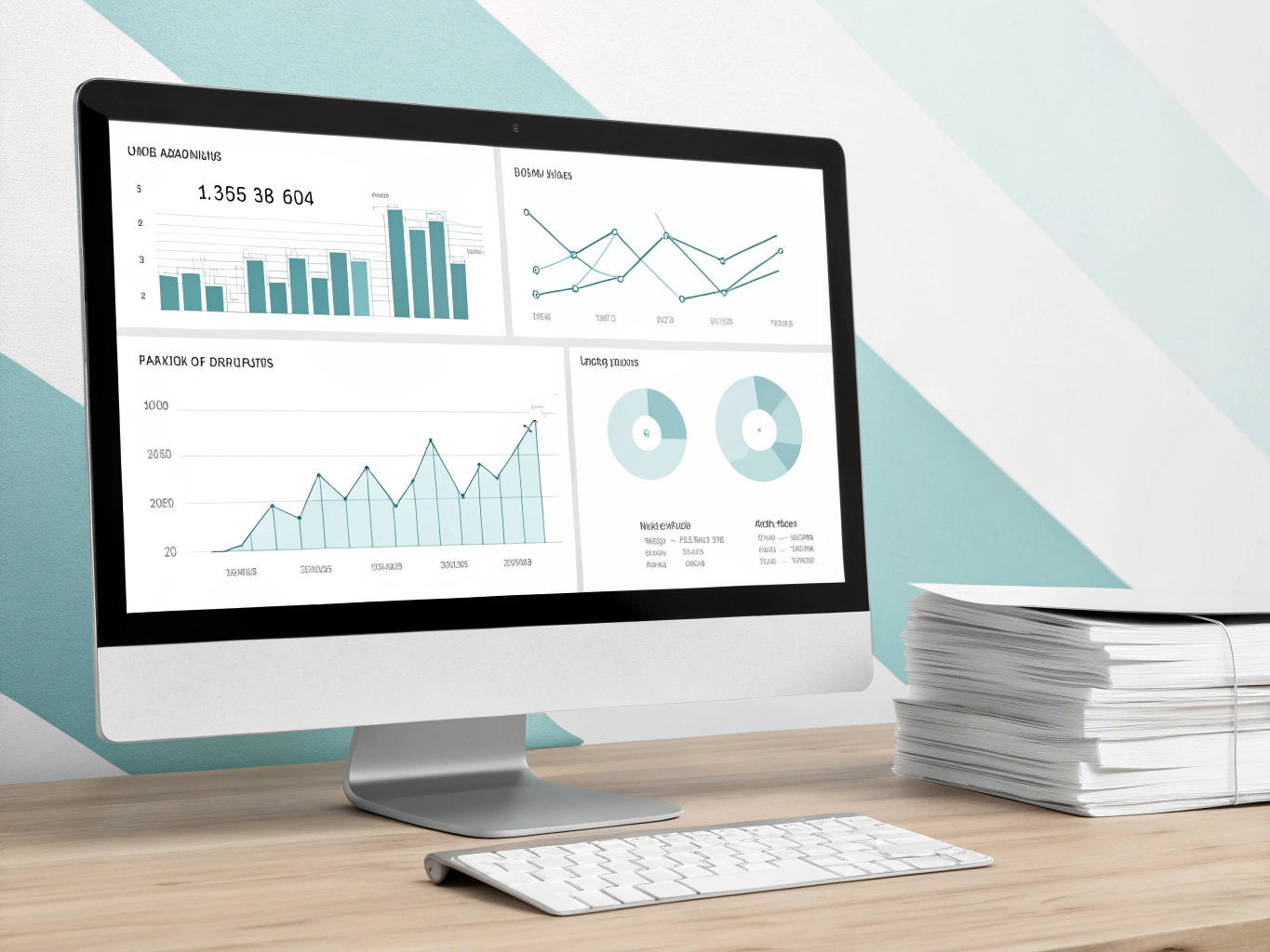 Real-time expense tracking and monitoring illustration