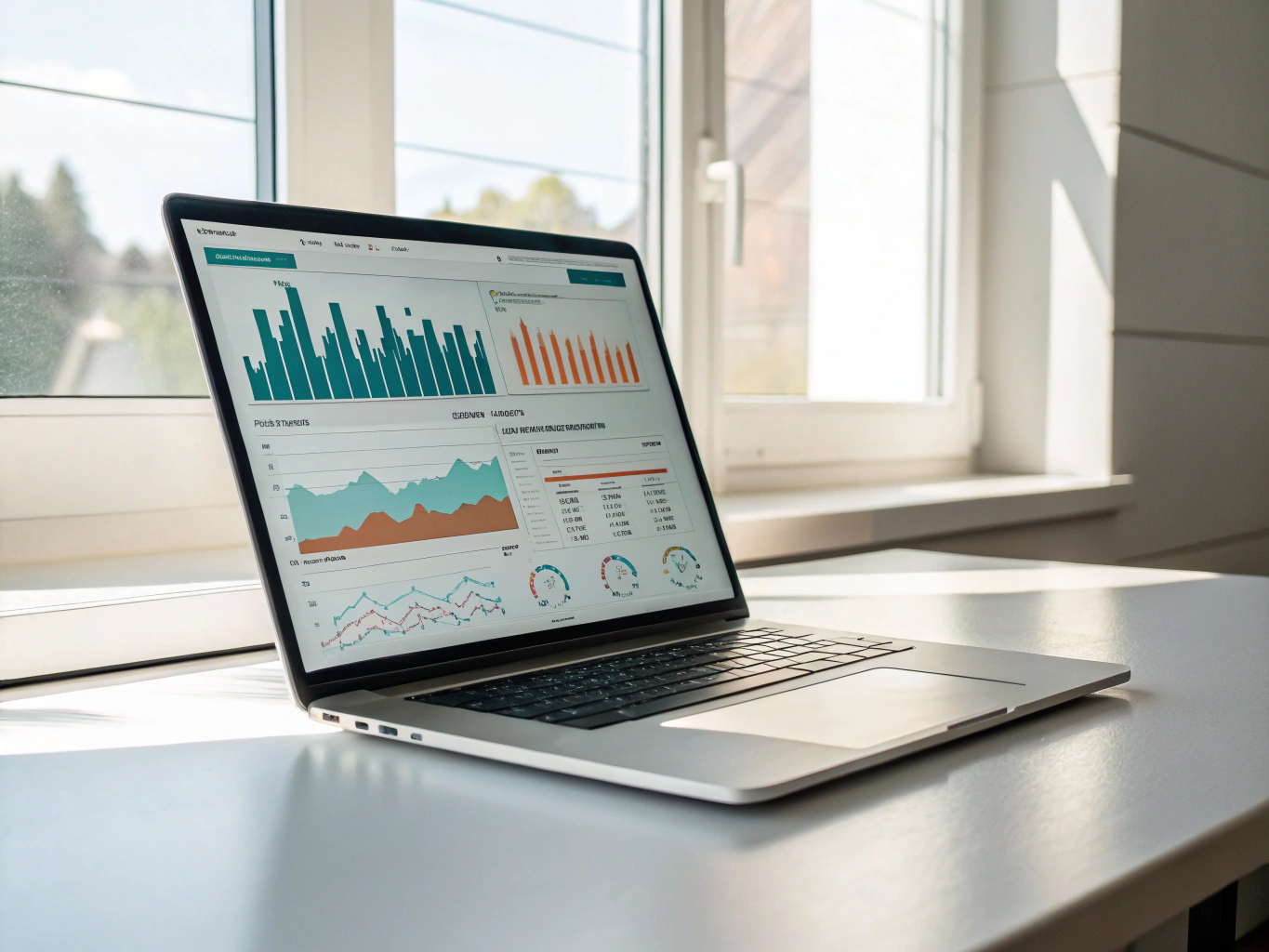Comprehensive financial reporting and analytics illustration